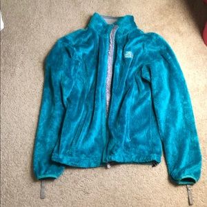 A blue north face jacket!